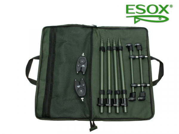 Esox Uni Set - Hrazdy s tyčou + 2x signalizátor Esox SOS