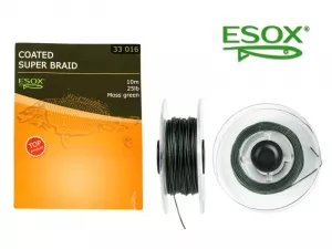 ESOX COATED SUPER BRAID MOSS GREEN, 10 m/25 lb