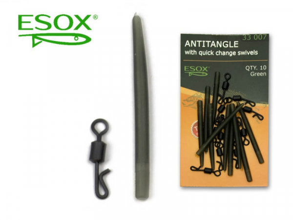 ESOX ANTITANGLE WITH QUICK CHANGE SWIVELS, 10 ks