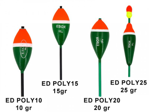 Plavák # ED POLY  10;15;20;25gr