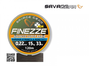 SAVAGE GEAR FINEZZE HD4 BRAID žltá